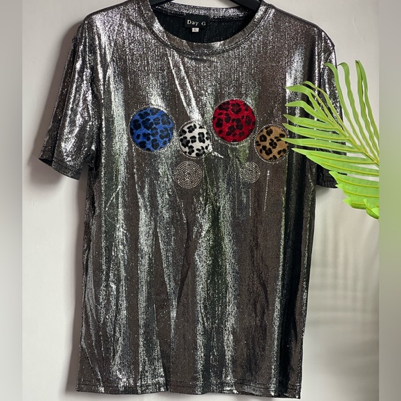 Tops - Metalic dark Tees